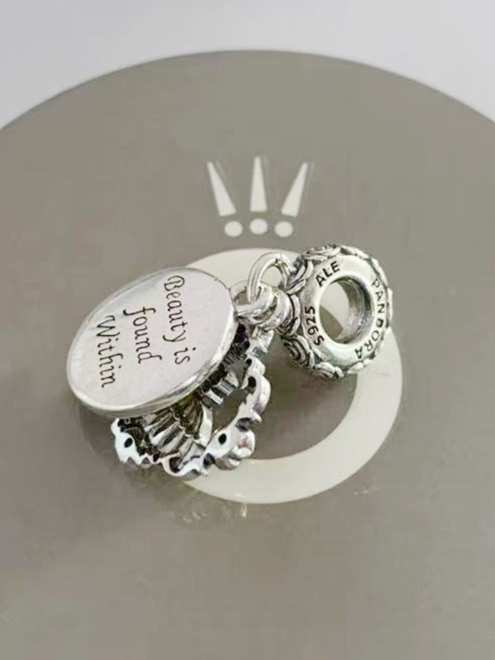 Pandora Disney Beauty and the Beast Dancing Dangle Charm - Picture 2 of 4